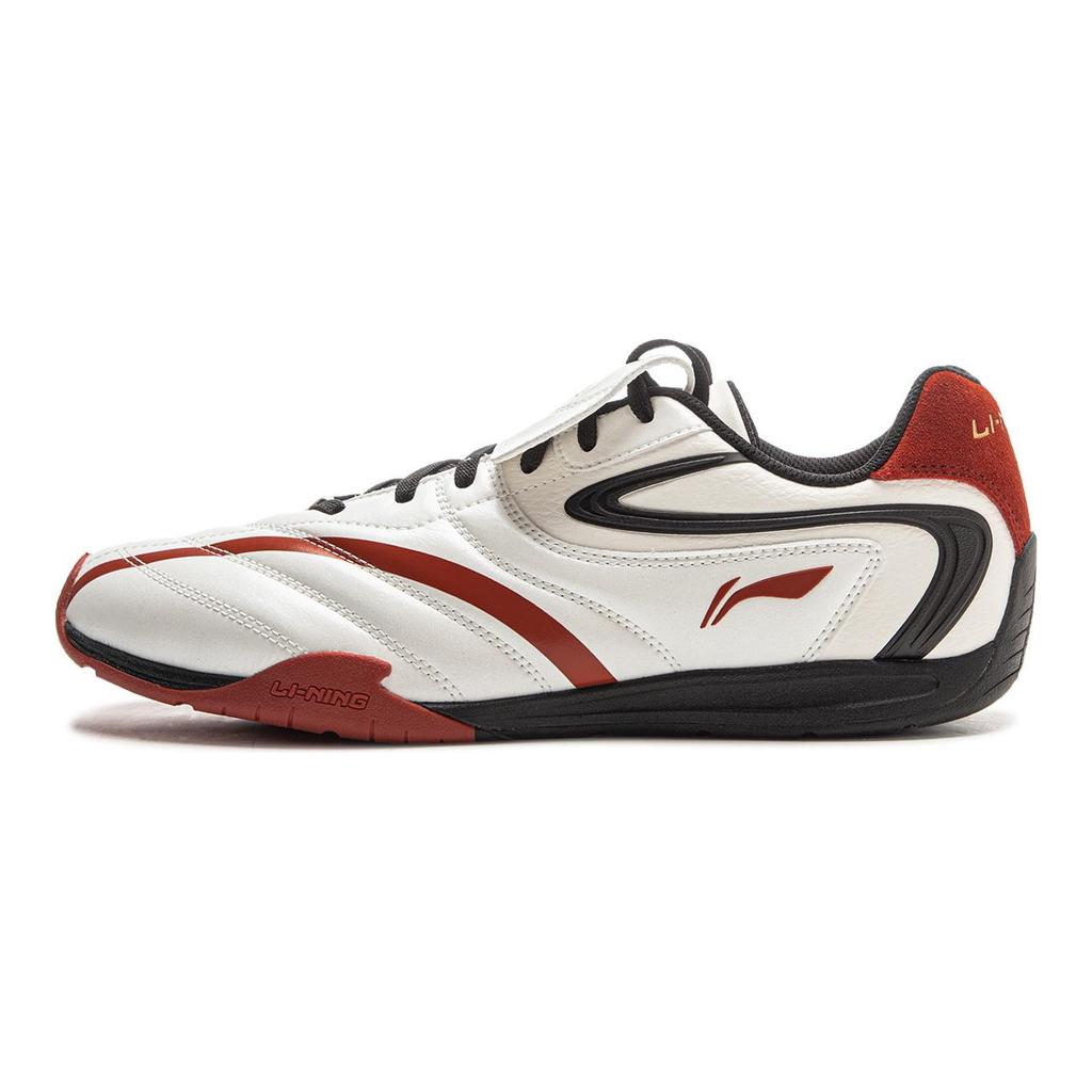 Li Ning Пленочный Пульс Скользкие, Износостойкие, Легкие Низкие Повседневные Кроссовки Мужские Шампанское Белый AGLV135-2