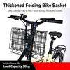 Bike Basket, Heavy-Duty Metal Wire Bicycle Basket with Hooks, Quick Install, Rust-Resistant, Large Capacity for Grocery Shopping Pets Daily Commuting