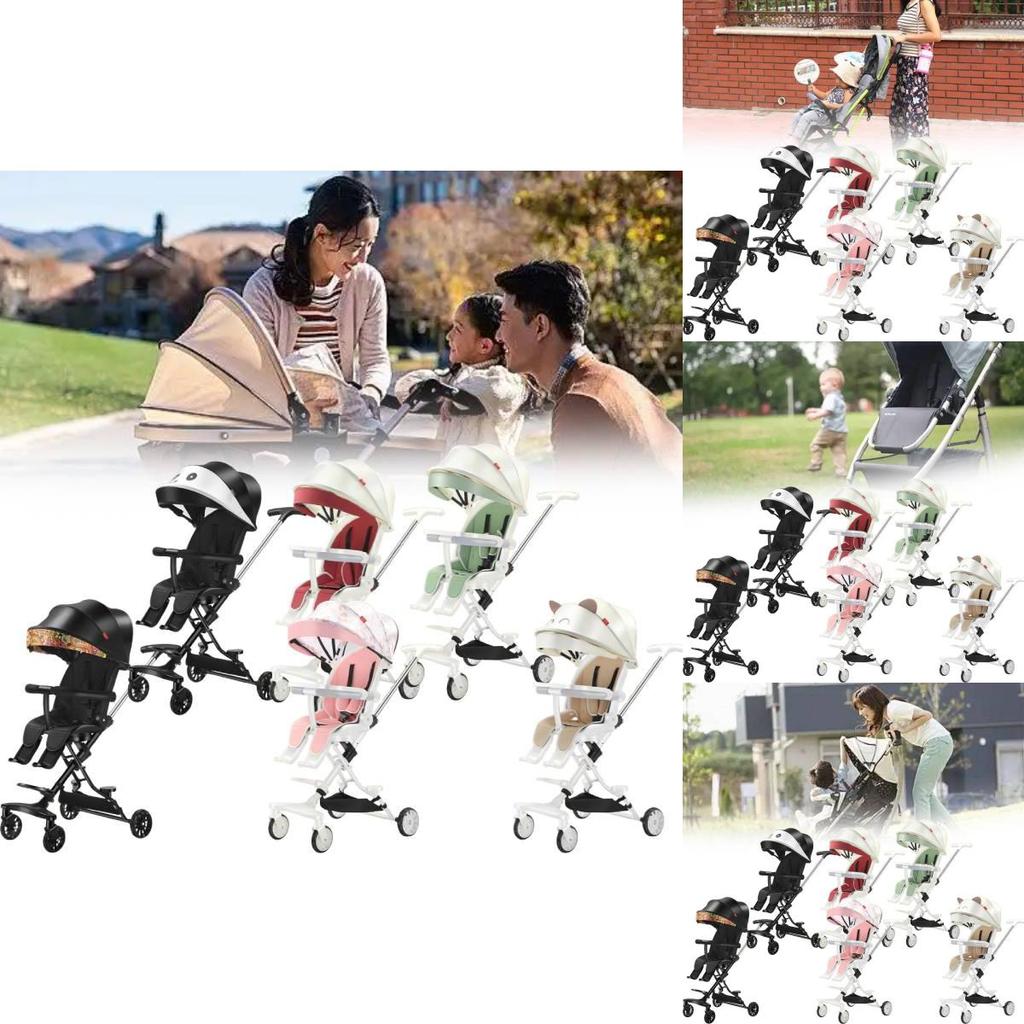 Chic And Safe Baby Stroller With One Click Recline Feature Lightweight And Portable Design
