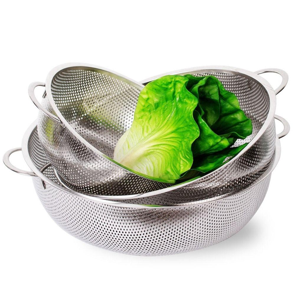 Sieve Kitchen Tool Accessories Colander Basket Fruit Rice Vegetable Washing Basket Drain Basket