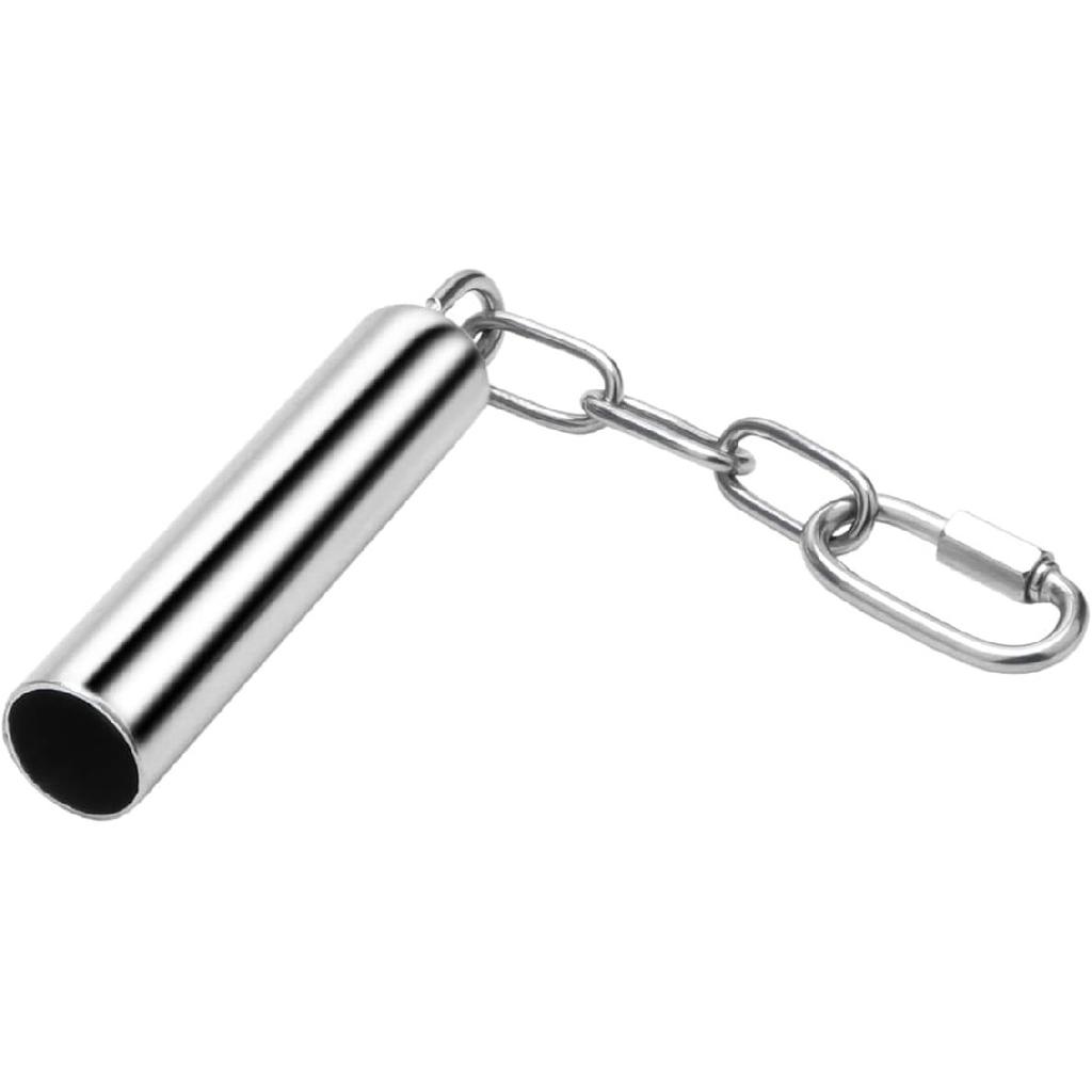 Wontee Stainless Steel Bell Toy Bird Cage Hanging Bite Toy for Parrot Parakeet Budgie Cockatiel Conure n Greys (2 PCS-S)