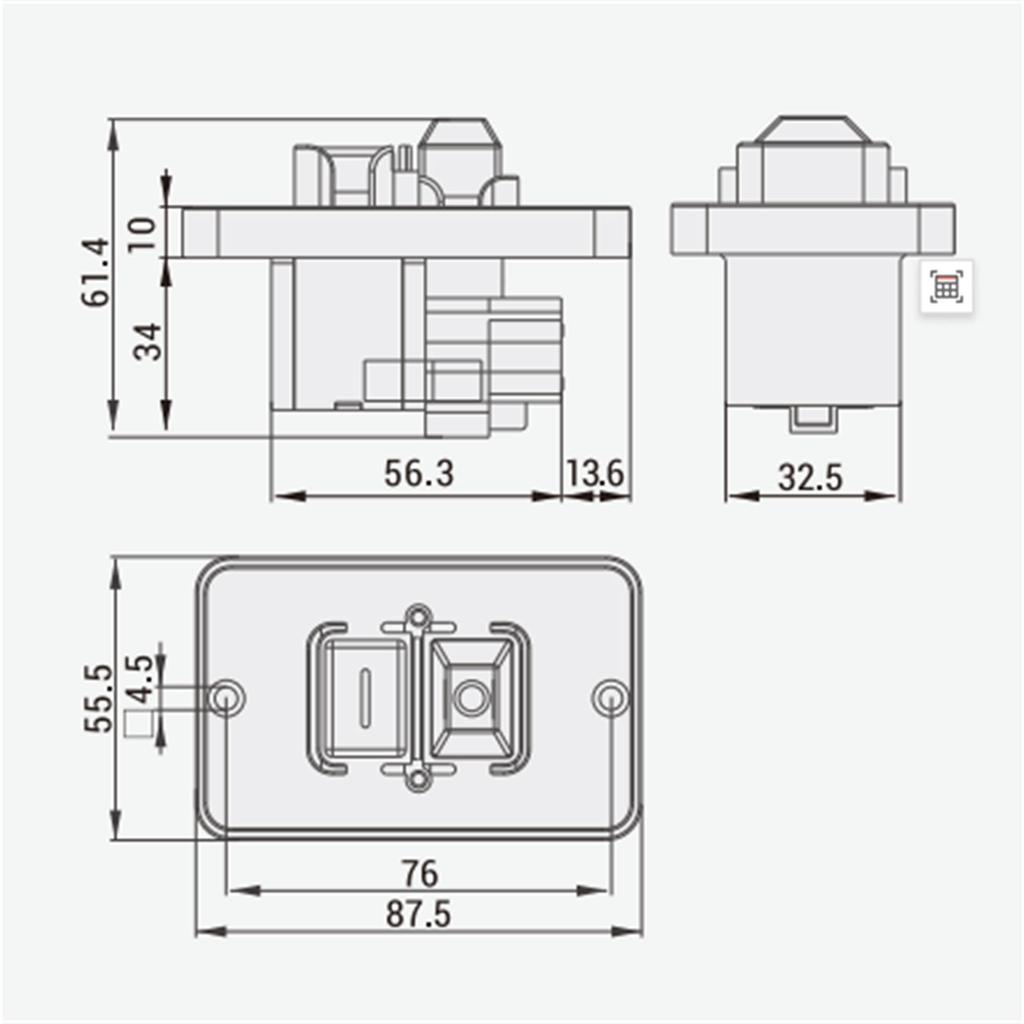 Waterproof Industrial Push Button 4 Pin 16A 250V Electromagnetic Start Button Waterproof Pushbutton Switches for DIY