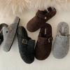 Ботинки Бокен на толстой подошве для женщин увеличатся в высоту в 2025 году, осенью и зимой, утепленные хлопковые ботинки из теплой шерсти, серые полусапожки Бокен