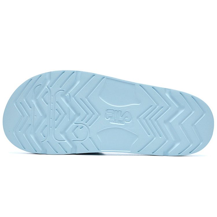 Fila Drifter Удобные Универсальные Шлепанцы с Кожаной Нашивкой Женские сандалии Травянисто-Голубые F12W226504FOM