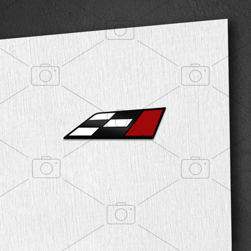 hbzh3 Car Metal Body 300 Race Flag Logo Decals Grille Badge Trunk Emblems Sticker For Seat ARONA Leon Ibiza Born Tarraco Accessories