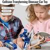 Collision Transforming Dinosaur Car Toy Magnetic Dinosaur Transformer Car Transform Into Dinosaurs/deer,Fun Transforming Cars