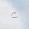 Серьги-кольца C-образной формы из нержавеющей стали для пирсинга носа и губы