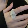 Винтажное кольцо с длинной цепочкой и кисточкой для женщин Дизайн Креативность Преувеличенная индивидуальность Аксессуары для пальцев Панк Мода Ювелирные изделия Подарок