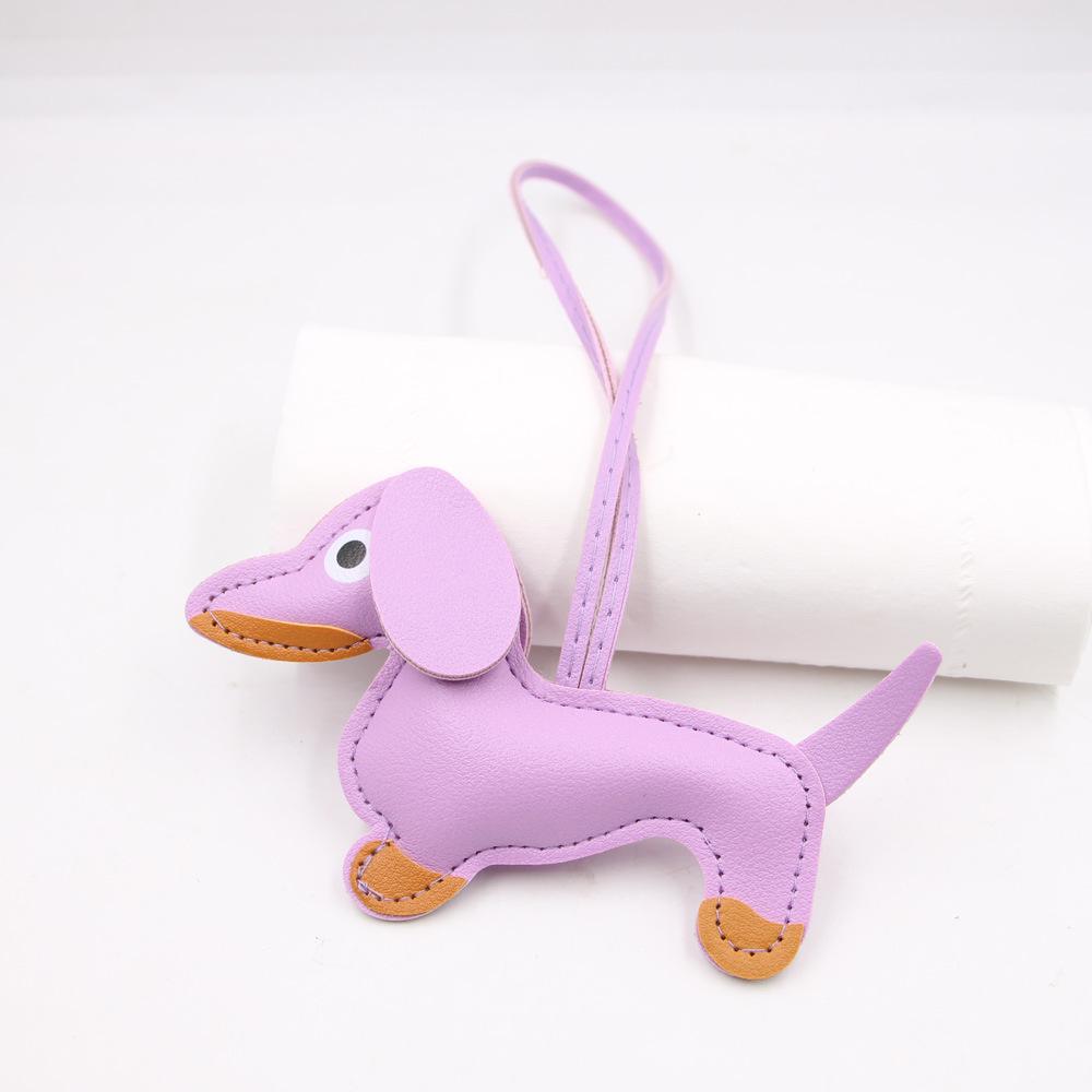 В наличии Кожаный шарм с мультяшным изображением таксы, Брелок для ключей с собакой и Аксессуар для чехла телефона