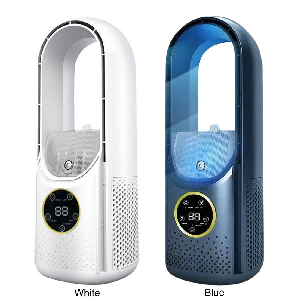 Портативный безлопастной вентилятор с 6 скоростями и функцией распыления, тихий настольный вентилятор с таймером на 6 часов для спальни, гостиной, офиса