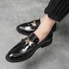 Loafers Men's Autumn Fringed Small Leather Shoes Men's Dress Business Suit Hairstylist Casual Trendy Shoes
