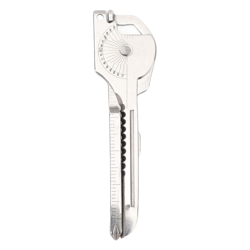 Keychain Multitool 8 In 1 Stainless Steel Screwdriver Bottle Opener Pocket Multitool with Keyring Fo