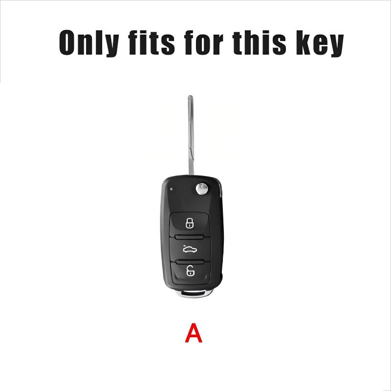 O2Leather Car Key Case Cover Shell For Volkswagen VW Polo Tiguan Passat Golf 4 5 Jetta Beetle Scirocco Auto Keychain Accessories
