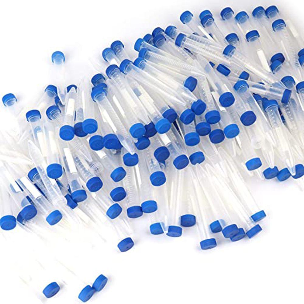 Plastic Screw Cap Graduated Marks Centrifuge Tubes Conical Bottom Plastic Bottles Transparent Tubes