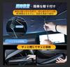 Car Front Sunshade Improved Flexible Center Rod and Ten Reinforced Car Sunshade with Fiberglass Design with Rearview Mirror Light Heat UV Car Front