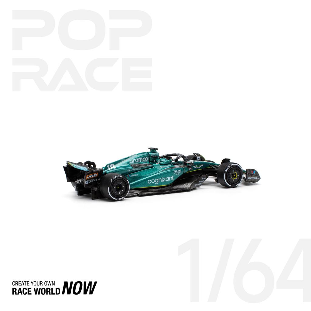 POP RACE Aston Martin AMR23 Лэнс Стролл PR640234 1/64 (Готовая модель)