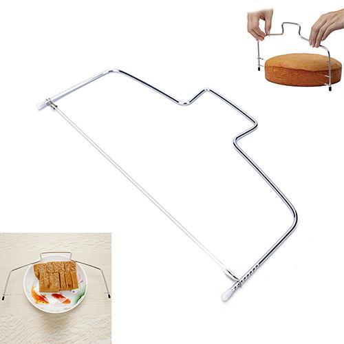 Adjustable Wire Cake Slicer Leveler Pizza Dough Cutter Trimmer Tools Stainless,,