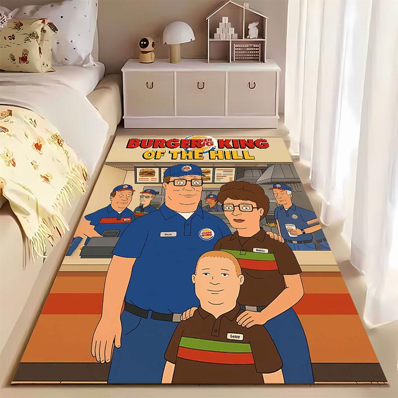 Burger King Family Fun Theme suitable as a non-slip mat for the living room or bedroom sofa