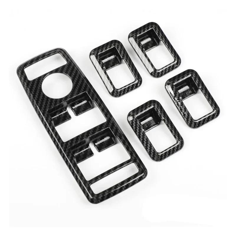 Car Window Control Lift Switch Panel Cover Trim Carbon Fiber For Mercedes-Benz A B C E Class W176 W246 W204 W212 Auto Decoration