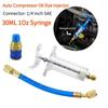 Car A/C Oil/Dye Injector 30Ml 1Oz With Low Side Quick 1/4 Conditioning Oiler Syringe Air Adapter Coupler Automotive Injecti P5J9