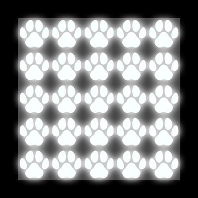 25 шт. Собачьи лапки индивидуальные светоотражающие переводные наклейки для пуховой куртки сумки для домашних животных DIY печать термопресс виниловое украшение ночной сейф