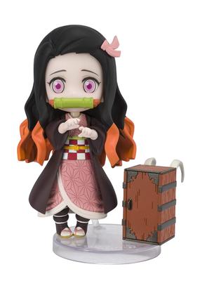 TAMASHII NATIONS Фигурки мини Demon Kimetsu no Yaiba Nezuko Kamado, окрашенная подвижная фигурка Slayer, примерно 90 мм, ПВХ и АБС