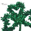 Tinsel Clover Wreath St. Patrick's Day Decoration Lucky Shamrock Door Swag for Festive Walls Mantel Celebrations Decor