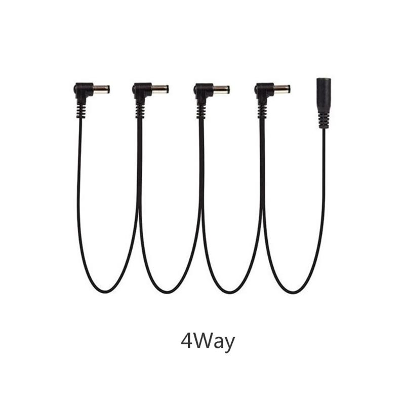 Guitar Pedal Board Daisy Chain Power Supply Cable, 3/4/5/6/8 Way Guitar Power Supply Cord Power Cable Chain for Guitar