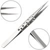 Small Tweezers Stainless Forceps Straight Tip 124-140mm 1pcs