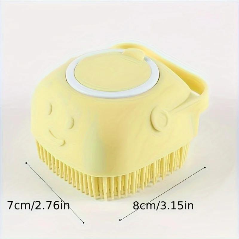2 In 1 Silicone Pet Grooming Brush With Massage Balls, Bath And Massage Tool For Dogs Cats Pet Care Accessory