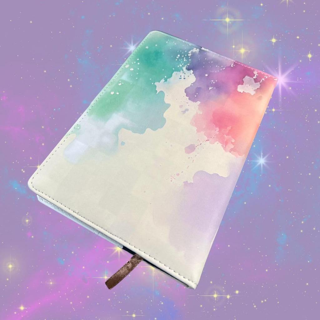 Кобальтовая планета Блокнот с замком для девочек, формат А5, с кодовым замком и шариковой ручкой, секретный блокнот в подарок (Мрамор А)