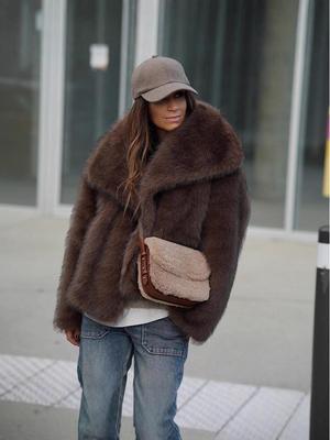 Экологичная трансграничная куртка из мягкого искусственного лисьего меха: Универсальная и теплая зимняя куртка