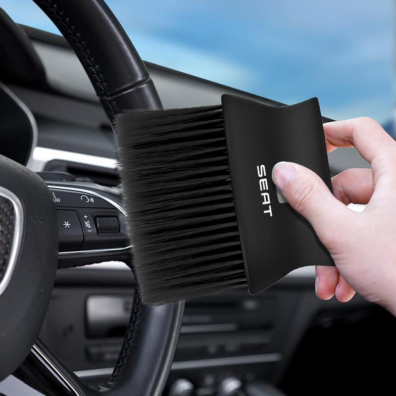 Car Interior Cleaning Soft Brush Dashboard Air Conditioner Outlet Detail Brush For SEAT Leon 5f Ibiza 6l 6j Leon 1p Altea Xl Leon