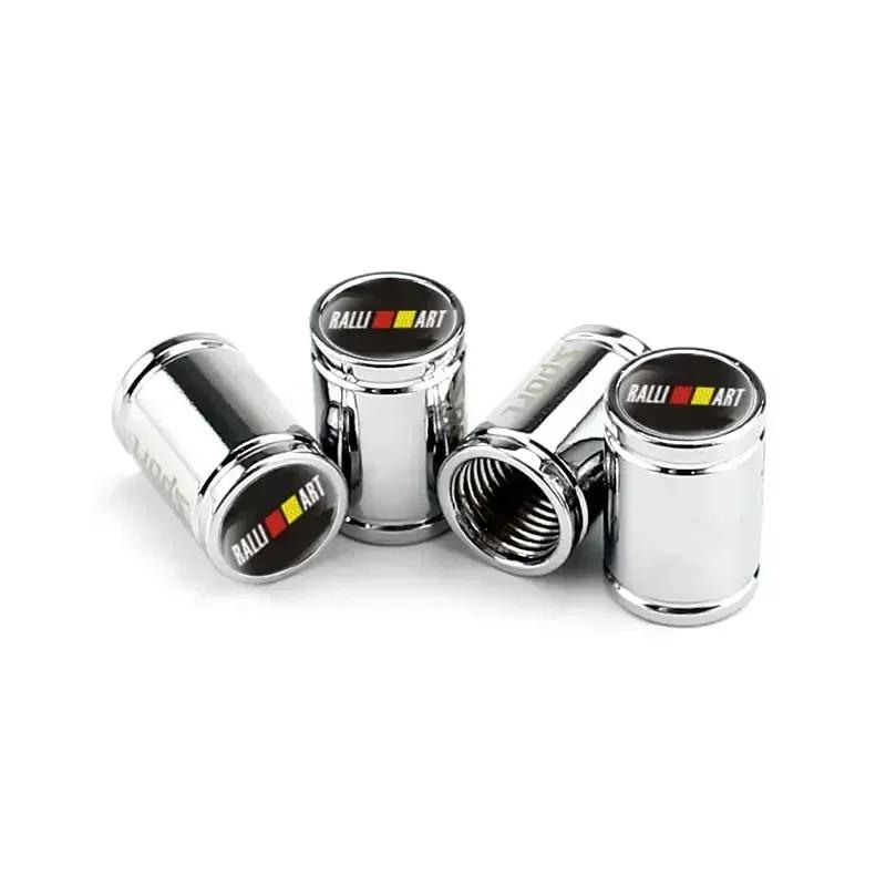 4PCS Car Wheel Tire Valve Tyre Stem Air Caps For Mitsubishi Ralliart ASX Lancer Cordia Pajero Mirage Triton Outlander Colt
