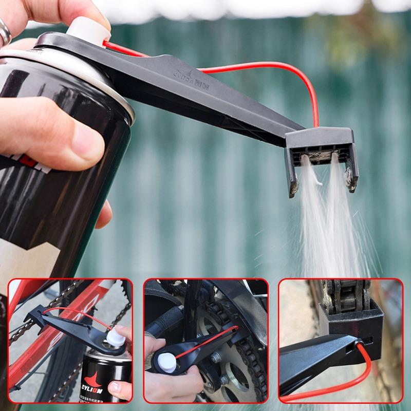 Мотоциклетный спрей-масленка для цепи, аппликатор для масла для цепи мотоцикла, для чистки цепи без грязи, восковой очиститель цепи, насадка