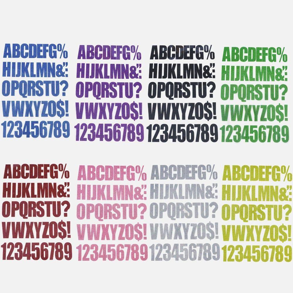 Цветные буквы и цифры, наклейки для одежды, украшение «сделай сам», футболка, сумка, шляпа, джинсовая куртка, украшение