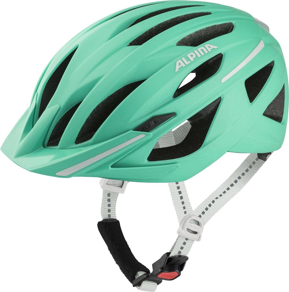 ALPINA HAGA Bicycle Helmet with LED CE Made In Fits Cm Women's Light, Certified, Germany, 55-59