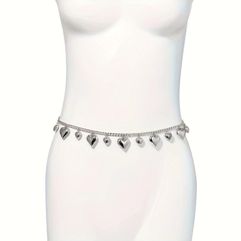 Accessories, Fashionable Single-Layer Size Peach Heart Trouser Chain, Hip-Hop Trendy And Cool Street Versatile Trouser Chain