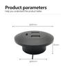 Встраиваемый настольный многопортовый USB2.0 на USB Type-C зарядный разъем удлинитель скрытый кабель быстрой зарядки