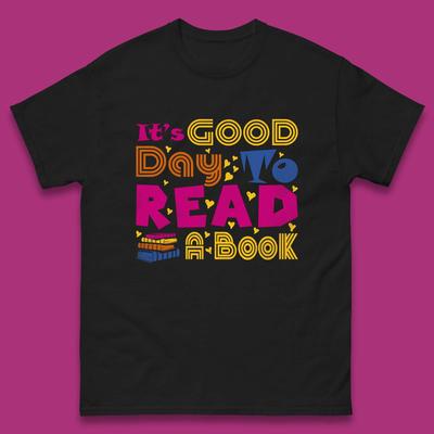 Хороший День Для Чтения Книги Чтение Книголюбы Любители Книг Мужская Футболка Топ