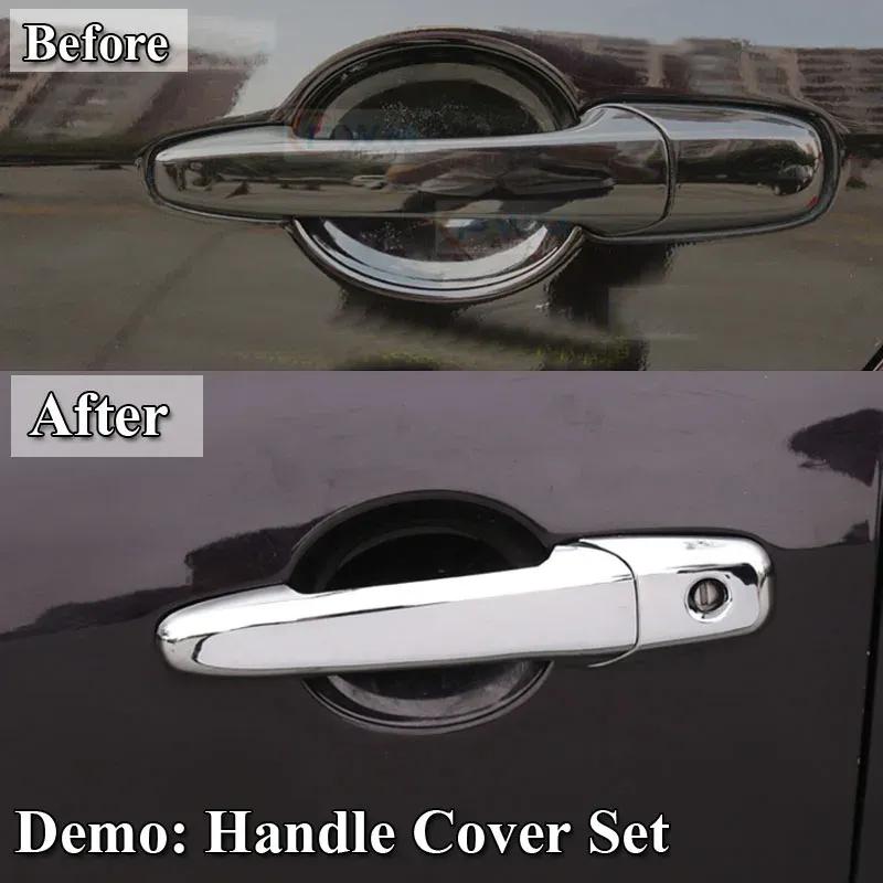 Car Upgrade Decoration Door Handle Cover For Ford Fusion Edge 2006-2012 Chrome Silver Accessories Exterior Styling