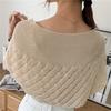 Women's Sweet Crochet Lace Tassels Knit Wide Collar Cape Shawl
