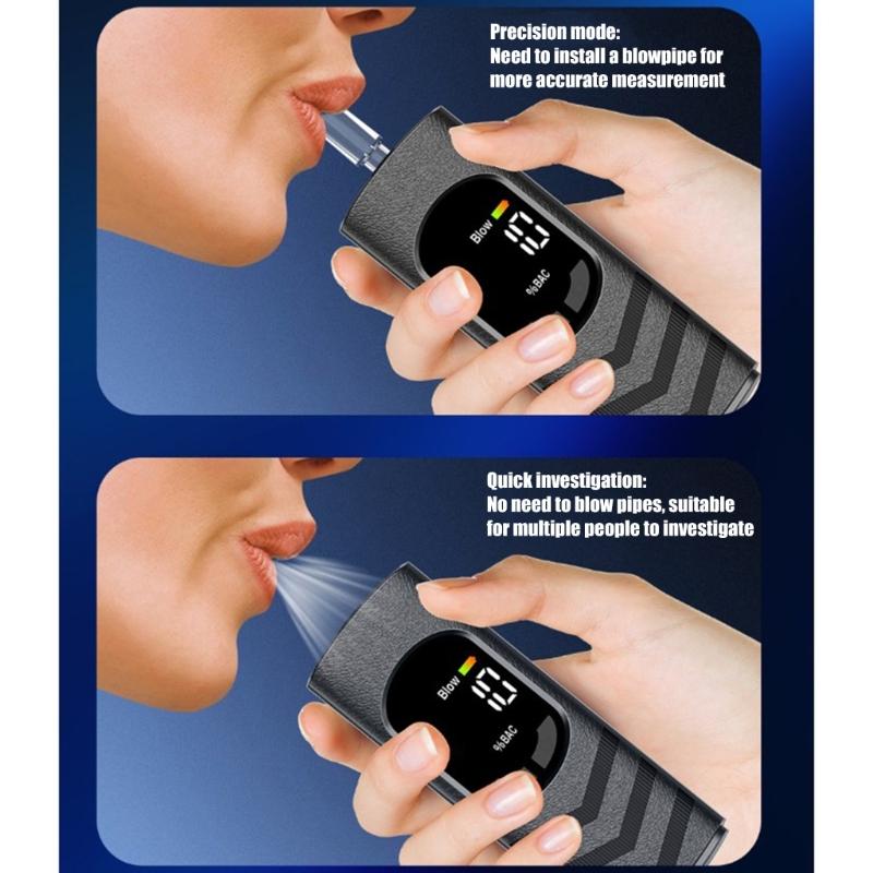 Алкотестер с продвинутыми датчиками Быстрое обнаружение для тестирования Высокоточный тестер
