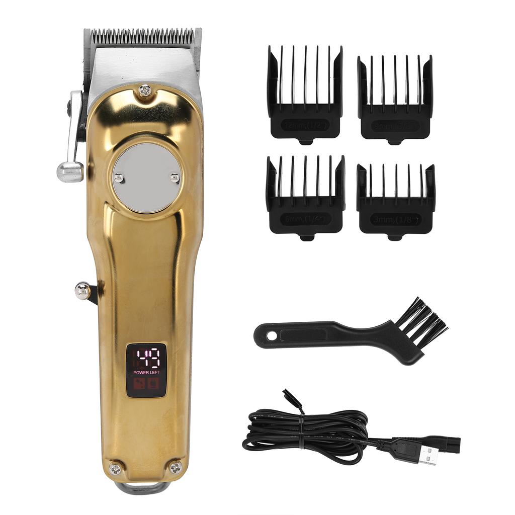 Electric Hair Clipper Set Stainless Steel Men Hair Trimmer Barber Cutter for Oil Head
