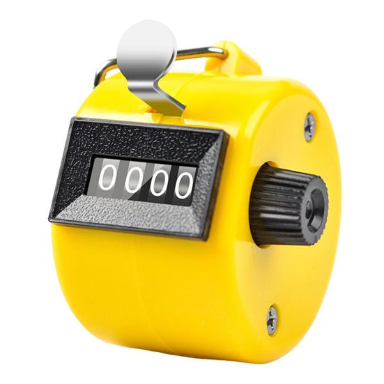 Ручной счетчик с 4-значным числом, счетчик-кликер для тренировок, вязания, рыбалки, гольфа, спортивных мероприятий, ручной механический счетчик шагов