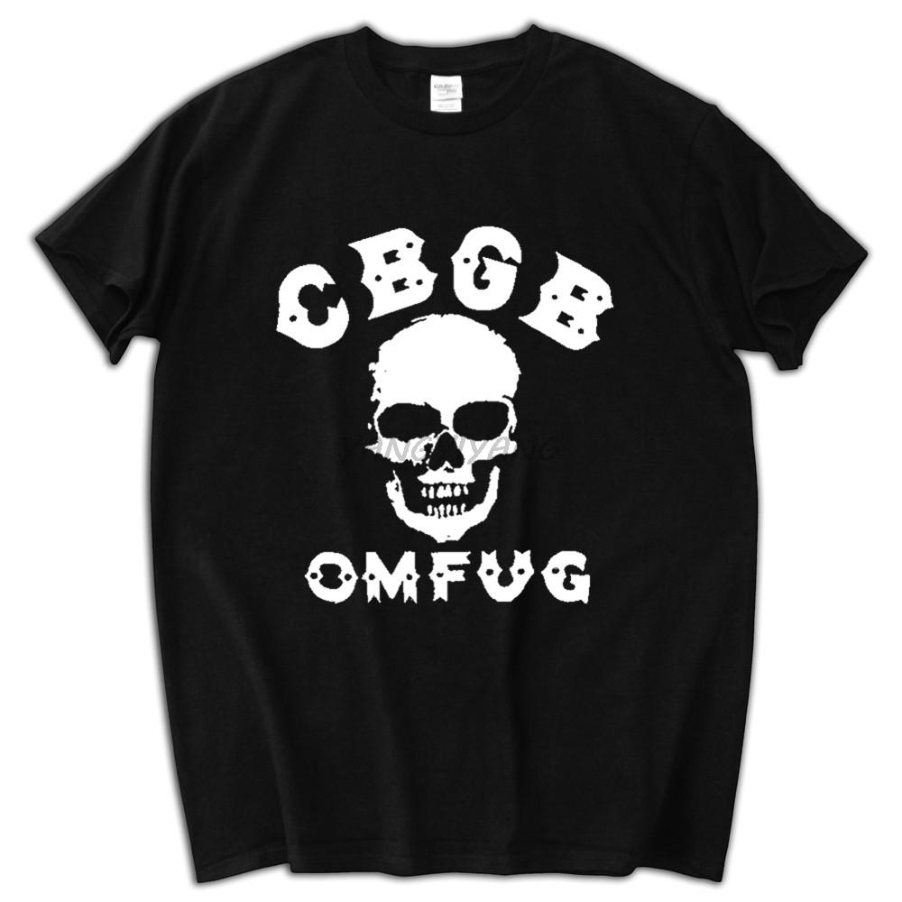 Футболка CBGB OMFUG Панк-рок CBs Андеграунд Футболка Взрослая Мужская Летний Стиль Хлопковая Футболка S-5xl Черная Новая