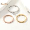 3Pcs/Set Stacking Rings for Women Round Cubic Zirconia Rings Stainless Steel Rings Exquisite Jewelry Gifts for Daily Wear Birthdays Christmas