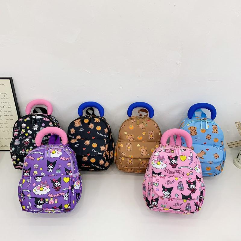 Cartoon Animation Cute Little Girl Backpack Kindergarten Small And Medium Class Baby Schoolbag Foreign Style Printing Children'S Backpack