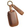 Genuine Leather Retro Key Cover for Chrysler 300C - Handmade Protective Shell with Buckle