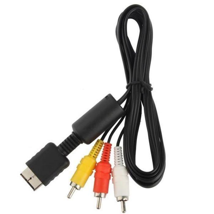 Câble AV - PS3 - 1.5m - Couleur Noir - Audio Vidéo - Connectivité